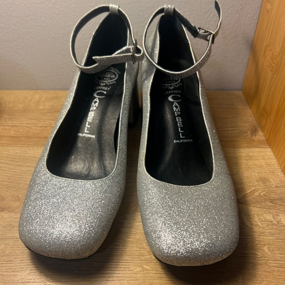 Jeffrey Campbell Gliter ankle strap shoes 8.5 - Picture 4 of 6
